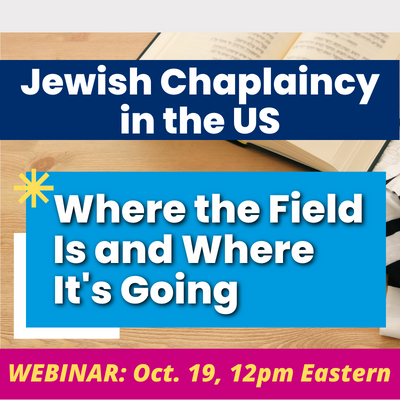 jewish chaplaincy webinar