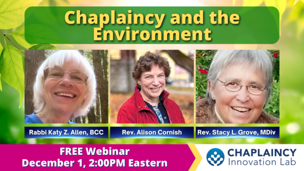 2022-12-01 TWITTER Chaplaincy and Environment