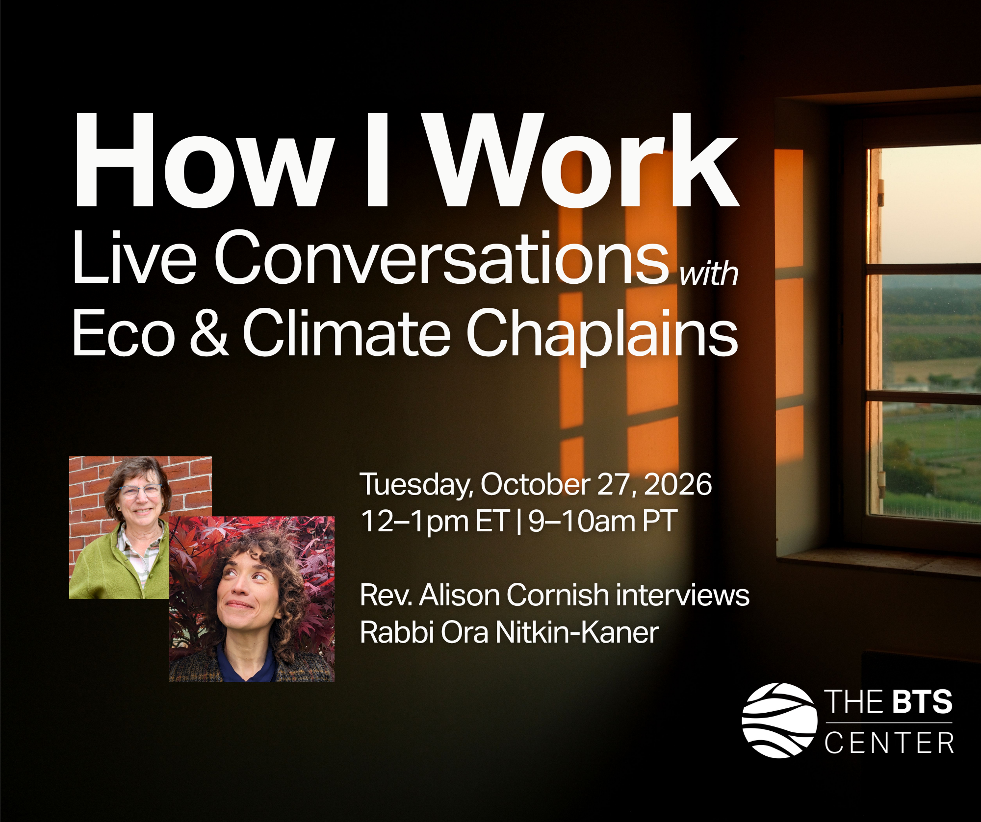 How I Work: Live Conversations with Eco & Climate Chaplains